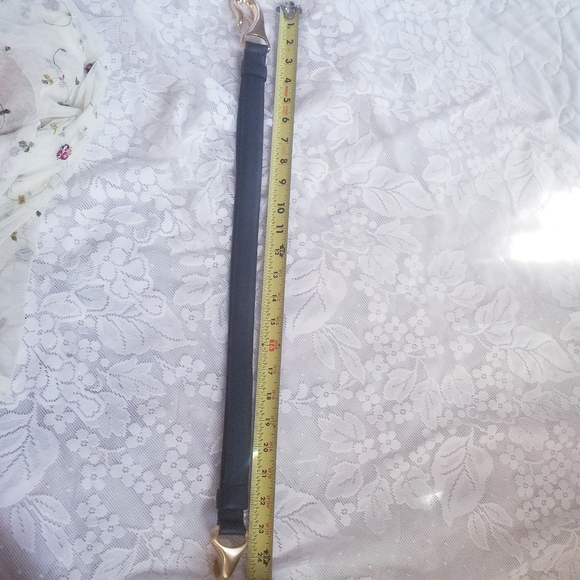 Chico's Adjustable Genuine Leather Black Belt M/L - Picture 7 of 8